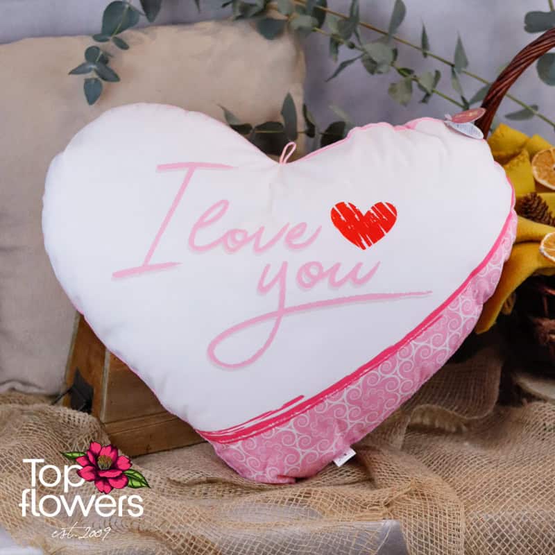 Възглавница Сърце "I Love You"