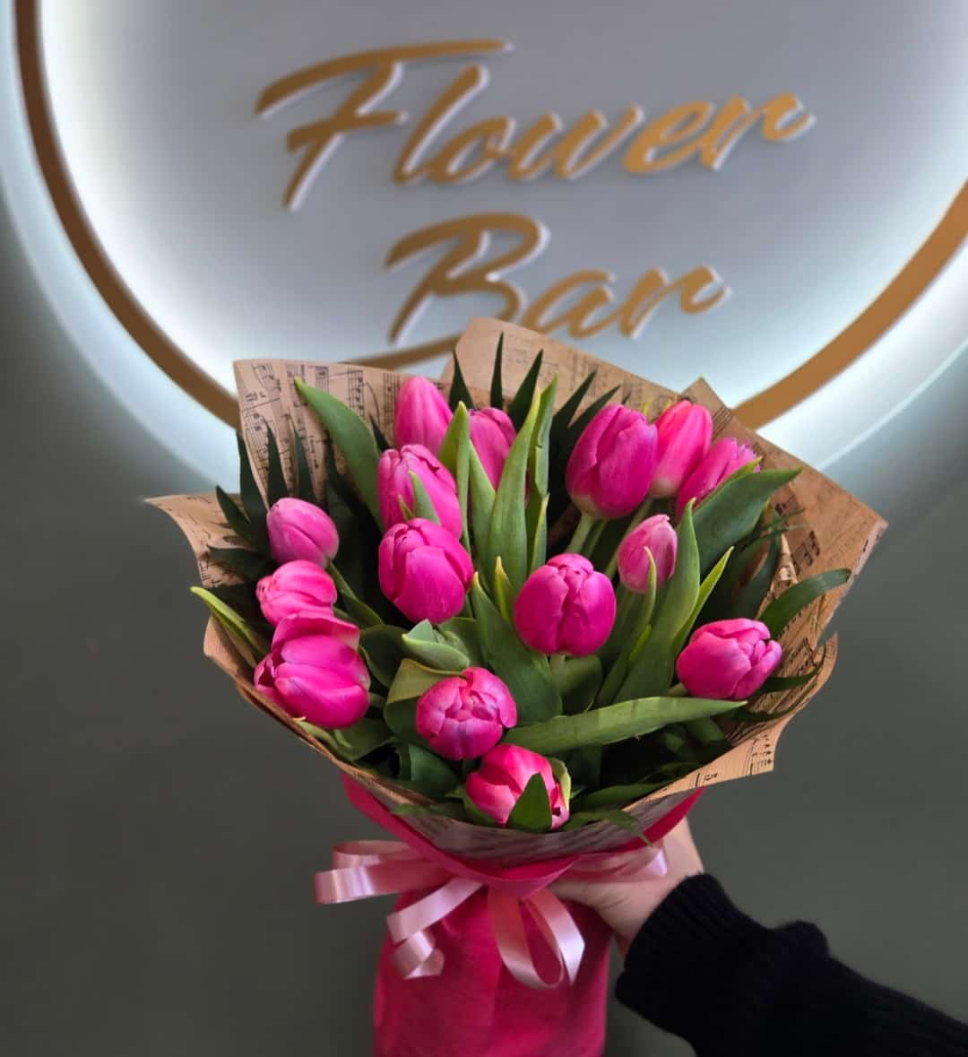 Букет от 15 лалета